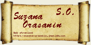 Suzana Orašanin vizit kartica